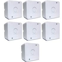 Kit 7 Caixa Plastica Organizadora Camera Cftv - Branca