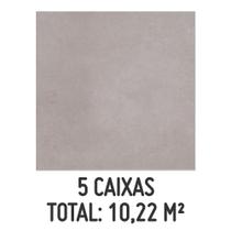 Kit 7 Caixas de Porcelanato Esmaltado Cimento Cinza 60x60cm Com 1,46m² Bold Cinza
