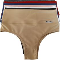 Kit 7 Calcinhas Feminina Segura Barriga Cós Alto Confortável Cintura Alta Pós Parto Lingerie