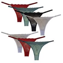 Kit 7 Calcinhas Fio Alças Ajustáveis Moda Íntima Feminina 126 Kit 7 Calcinhas Fio Alças Ajustáveis Moda Íntima Feminina 126