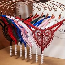 Kit 7 Calcinhas Fio Dental de Perolas Lingerie Sexy ElaShopp