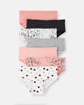 Kit 7 Calcinhas Infantil Carters Menina 100 Algodão Estampadas Confortáveis Kit 7 Calcinhas Infantil Carters Menina 100 Algodão Estampadas Confortáveis