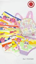 Kit 7 Calcinhas Semaninha Infantil Diamantes Lingerie TAM 4