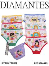 Kit 7 Calcinhas Semaninha infantil Diamantes Lingerie TAM 8 Kit 7 Calcinhas Semaninha infantil Diamantes Lingerie TAM 8