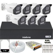 Kit 7 Câmeras Full Color C/Áudio Dvr Intelbras 8 canais 2TB Kit 7 Câmeras Full Color C/Áudio Dvr Intelbras 8 canais 2TB