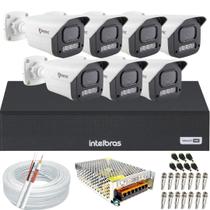 Kit 7 Câmeras Full Color C/Áudio Dvr Intelbras 8 canais S/HD Kit 7 Câmeras Full Color C/Áudio Dvr Intelbras 8 canais S/HD