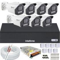 Kit 7 Câmeras Full Color C/Áudio Dvr Intelbras 8 canais S/HD Kit 7 Câmeras Full Color C/Áudio Dvr Intelbras 8 canais S/HD