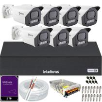 Kit 7 Câmeras Full Color C/Áudio Dvr Intelbras 8ch 2TB Purple Kit 7 Câmeras Full Color C/Áudio Dvr Intelbras 8ch 2TB Purple
