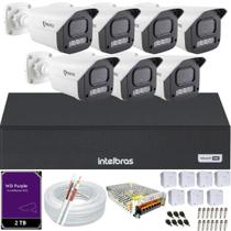 Kit 7 Câmeras Full Color C/Áudio Dvr Intelbras 8ch 2TB Purple Kit 7 Câmeras Full Color C/Áudio Dvr Intelbras 8ch 2TB Purple