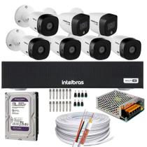 Kit 7 Câmeras Intelbras 2 cam Full Color 5 cam 1220b Full Hd Dvr Mhdx 1008-C Kit 7 Câmeras Intelbras 2 cam Full Color 5 cam 1220b Full Hd Dvr Mhdx 1008-C