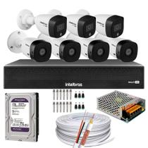 Kit 7 Câmeras Intelbras 3 cam Full Color 4 cam 1220b Full Hd Dvr Mhdx 1008-C Kit 7 Câmeras Intelbras 3 cam Full Color 4 cam 1220b Full Hd Dvr Mhdx 1008-C