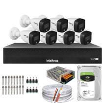 Kit 7 Câmeras Intelbras Cftv 1080p Full Color Colorida Noite C/HD 1TB