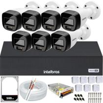 Kit 7 Câmeras Intelbras Cftv 1080p Full Color Hd 500GB colorido 24hrs Kit 7 Câmeras Intelbras Cftv 1080p Full Color Hd 500GB colorido 24hrs