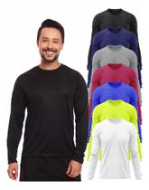 Kit 7 Camisas Térmicas Proteção Solar Uv Frio E Calor