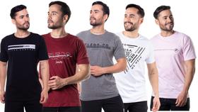 Kit 7 Camisetas Camisas Blusas Estampadas Malha Fio 30.1 Flero