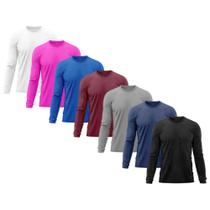 Kit 7 Camisetas Masculina Térmica Proteção Solar UV 50/ Praia Treino Academia Tshirt Praia