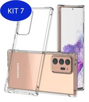 Kit 7 Capa Capinha Anti Shock Transparente Samsung Galaxy Note 20