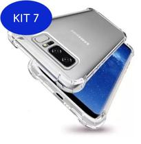 Kit 7 Capa Capinha Anti Shock Transparente Samsung Galaxy Note 8