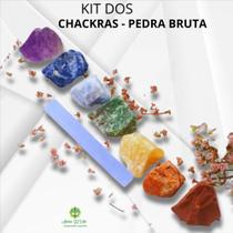 Kit 7 Chackras Pedra Natural brutas - Equilíbrio das Energias
