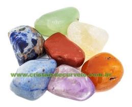 Kit 7 Chakras Pedras Naturais Verdadeiras Jaspes, Quartzos..