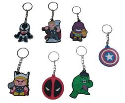 Kit 7 Chaveiros Personagens Marvel