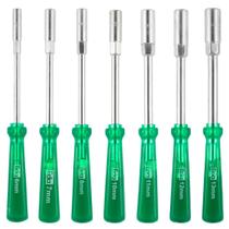 Kit 7 Chaves Canhão 6 A 13Mm Aço Cr-V Longa Eda Profissional Kit 7 Chaves Canhão 6 A 13Mm Aço Cr-V Longa Eda Profissional