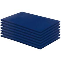 Kit 7 Colchonetes Ginástica 100x60x3 D28 Azul RG Colchões