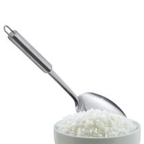 Kit 7 Colher p/ arroz inox Cozinha Restaurante Buffet Hotel