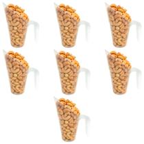 Kit 7 Conchas 300ml para Cereais, Grãos, Mantimentos, Ração