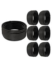 Kit 7 Conduíte Flex Espiralado 3/4 25m Preto Antichama