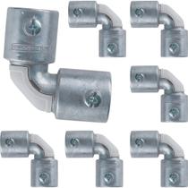 Kit 7 Conector Curvo Box Sem Rosca Aluminio 3/4 Tramontina