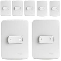 Kit 7 Conjunto Interruptor Simples Bipolar 25a Schneider