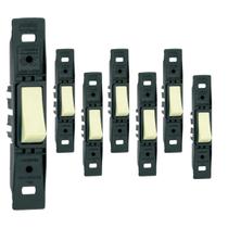 Kit 7 Conjunto Sem Placa 1 Interruptor Simples Silentoque Vertical
