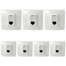Kit 7 Conjunto Tomada Rede Rj45 Cat5e 8 Fios Pial Legrand