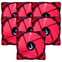 Kit 7 Cooler Fan Rise Mode WIND W1 Vermelho 120mm RM-WN-01-BR PC Gamer Ventoinha CPU Kit 7 Cooler Fan Rise Mode WIND W1 Vermelho 120mm RM-WN-01-BR PC Gamer Ventoinha CPU