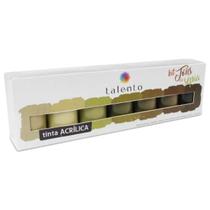 Kit 7 Cores 37ml Tinta Acrílica Tela Tons de Sépia Talento Kit 7 Cores 37ml Tinta Acrílica Tela Tons de Sépia Talento