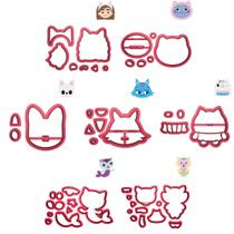 Kit 7 cortadores Gabby Casa Mágica de Bonecas Tamanho:9,0cm