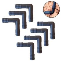 Kit 7 Cotovelo Para Mangueira 1/2 Polegadas Conexão Joelho L 1/2 para jardim horta e irrigação