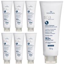 Kit 7 Creme Desodorante Evita Mau Odor Chule Fungos Hidrata