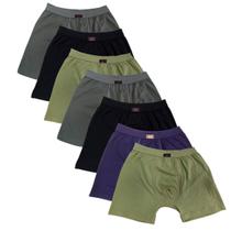 Kit 7 cuecas adulto boxer 100 % poliamida click 223 m ao xxg