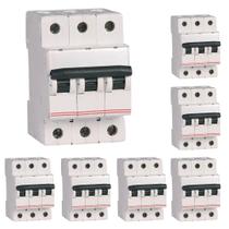 Kit 7 Disjuntor Din Tripolar Curva C 40a - 402266 - Pial