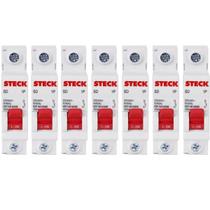 Kit 7 Disjuntor Monopolar Automático 10a Curva C Sdd61c10 Steck Kit 7 Disjuntor Monopolar Automático 10a Curva C Sdd61c10 Steck