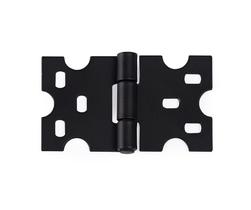 Kit 7 Dobradiças Mexicana + 7 Puxadores Chapa Rústica