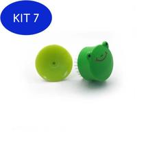 Kit 7 Escova para Unhas com Ventosa Sapo (02 unidades)