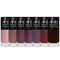 Kit 7 Esmaltes Coleção Férias De Inverno 10ml Anita Kit 7 Esmaltes Coleção Férias De Inverno 10ml Anita