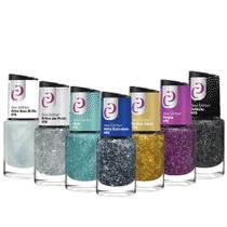 Kit 7 Esmaltes Coleção New Glitter 10ml Cora Kit 7 Esmaltes Coleção New Glitter 10ml Cora