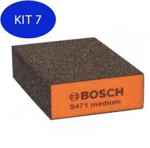 Kit 7 Esponja Abrasiva Medium 68X97X26 - Bosch