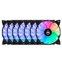 Kit 7 Fans Mancer Z100 RGB Com Controladora 120mm - MCR-Z10RGB-01 Kit 7 Fans Mancer Z100 RGB Com Controladora 120mm - MCR-Z10RGB-01