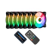 Kit 7 Fans TGT Humber ARGB 7x120mm Com Controladora Preto - TGT-HR7-BK01