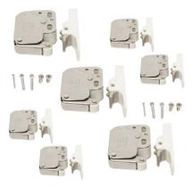 Kit 7 Fecho Toque E Abra Push Open Articulado Móveis Fgvtn - Niquelado